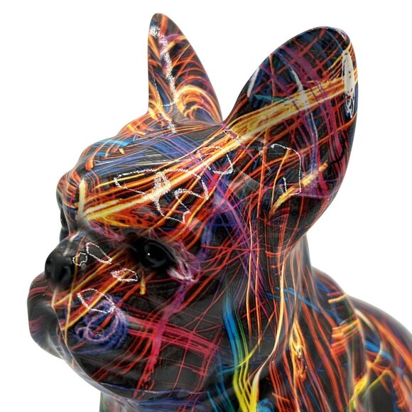 Graffiti Statue Supernova Mischievous Fun Personality French Bulldog Groovy Gift - Picture 7 of 13
